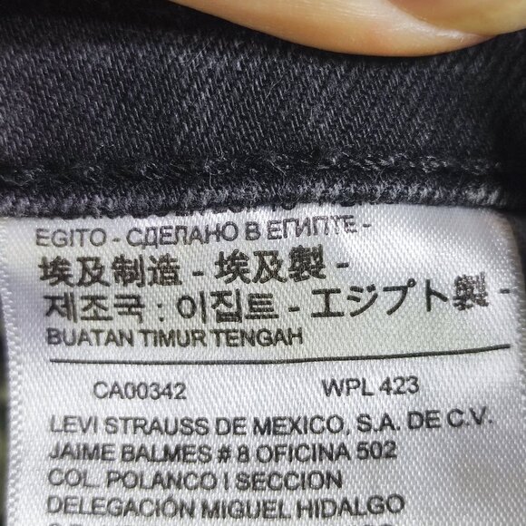 Levi's 512 jeans men's size W36 L30 medium washed grey slim taper - Picture 8 of 14